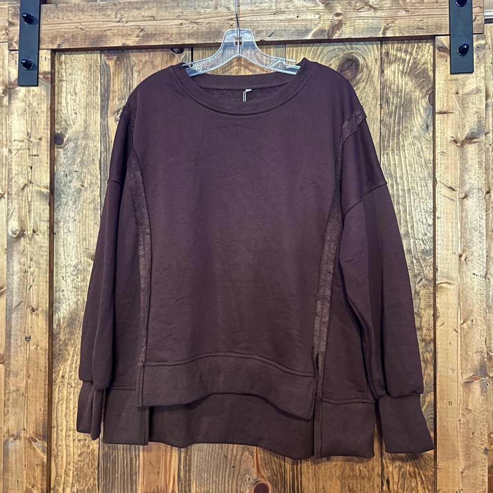 Brown Trendy Sweatshirt